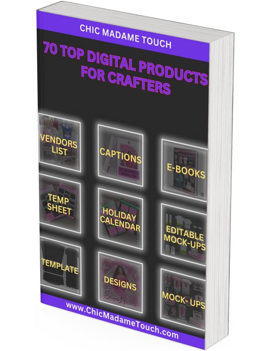 70 DIGITAL PRODUCTS IDEAS FOR CRAFTERS