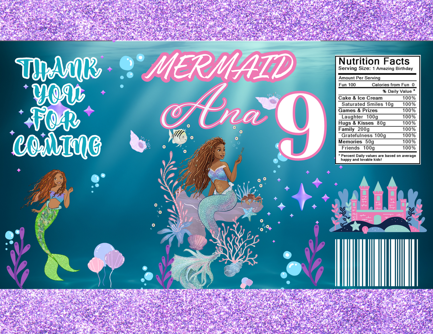 Little Mermaid Ana Bundles (5 Editable Templates)