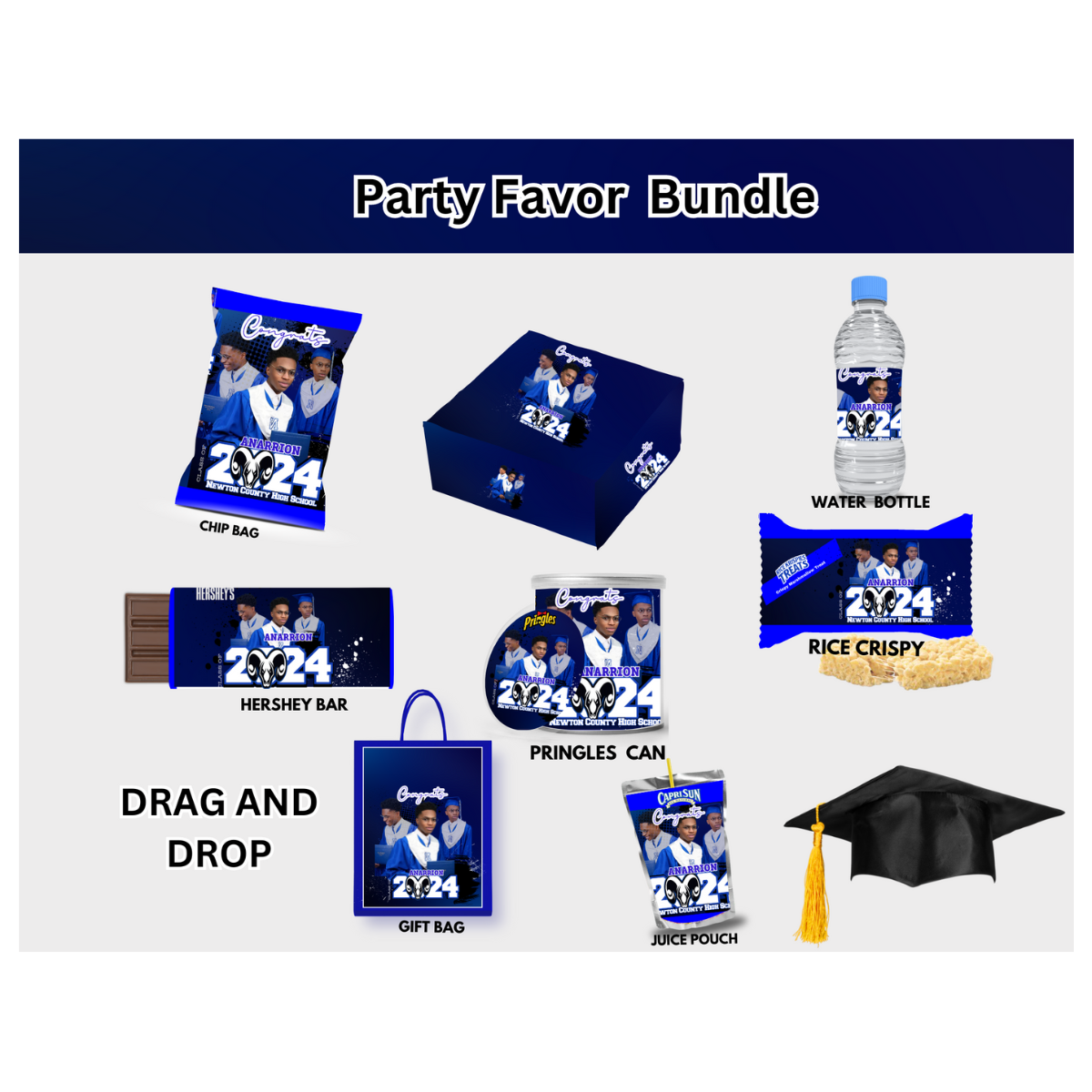 Boy Grad Party Favor Bundle